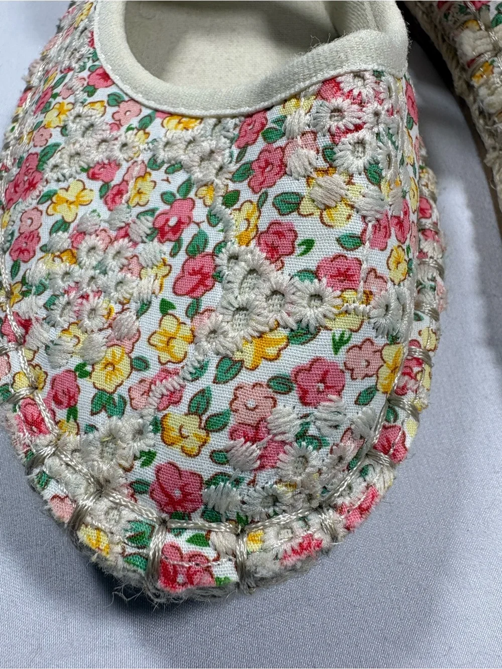 CL By Chinese Laundry Women's Floral Cottage Mary Jane Espadrille Flats Sz 11M